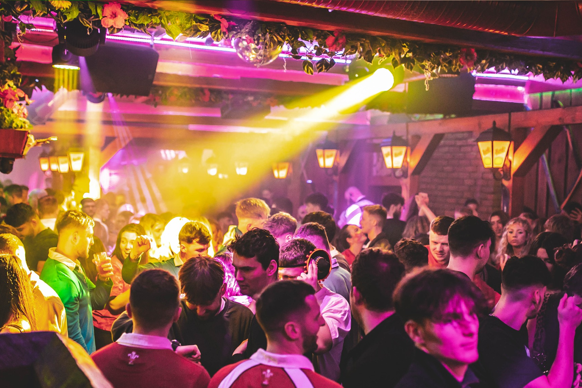 The top room at Barbara’s Bier Haus Cardiff