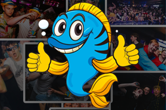 Thumbnail for the event happenning every wednesdays at REVOLUTION CARDIFF : HALF-TIME x FISHIES 